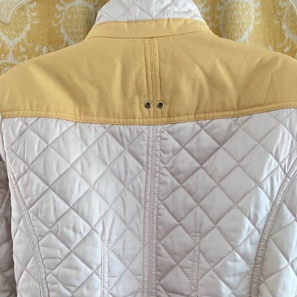 Y2K Esprit Quilted Jacket M Color Block Puffer Packable Ski Resort Cruise - Picture 5 of 12